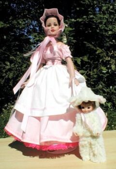 Doll Clothes Pattern: Little Bo Peep & Sheep for 18" & 8" Dolls