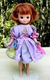 Doll Princess Dress Pattern for Tiny Betsy, Madeline, Ginny, & Stacey
