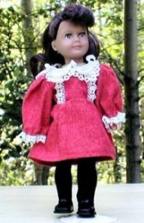 Classic Vintage Dress Pattern for 6" Mini American Girl Doll