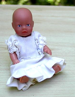 Mini Baby Born Doll Christening Gown Sewing Pattern: Make A Timeless Look 2 Mini baby born doll christening gown sewing pattern: make a timeless look - image 2
