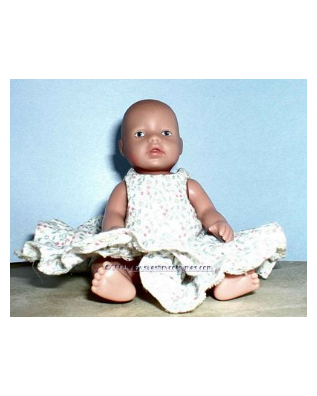 Sew A Mini Baby Born Ruffled Dress Pattern 1 Sew a mini baby born ruffled dress pattern