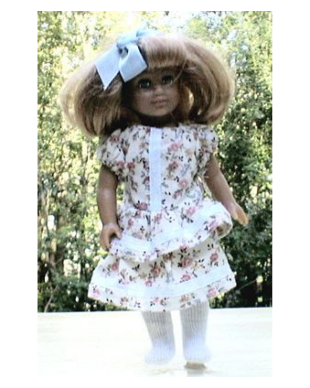 Sweet Two-Layer Skirt Dress Pattern For 6&Quot; Mini American Girl Doll 3 Sweet two-layer skirt dress pattern for 6" mini american girl doll - image 3