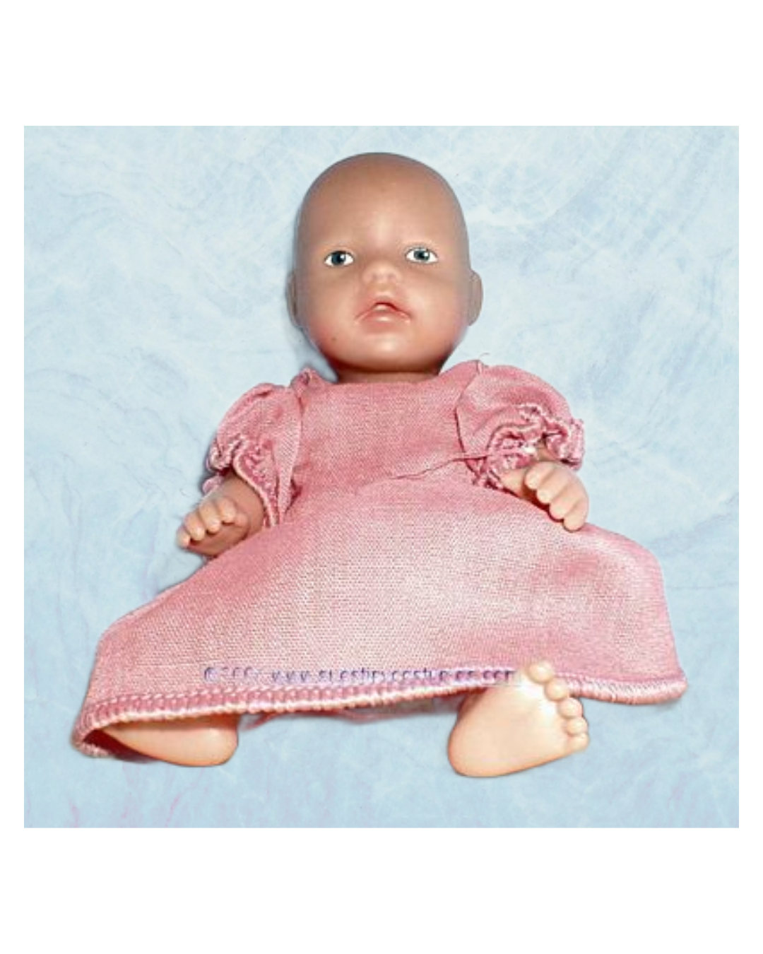 Sew The Classic Pink Doll Dress Pattern For Mini Baby Born Dolls 2 Sew the classic pink doll dress pattern for mini baby born dolls - image 2