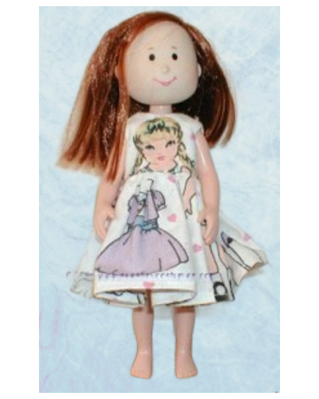 Easy Storybook Doll Dress Pattern For Tiny Betsy, Madeline, Ginny &Amp; Stacey Dolls 3 Easy storybook doll dress pattern for tiny betsy, madeline, ginny & stacey dolls - image 3