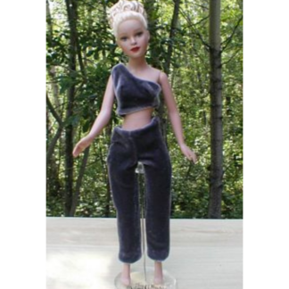 Tiny Kitty Doll Glam Outfit: Crop Top & Pants Pattern