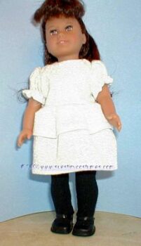 Mini American Girl Doll Ruffled Dress Sewing Pattern
