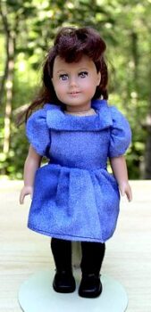 Sew a Chic Square Collar Dress for Your 6" Mini American Girl Doll